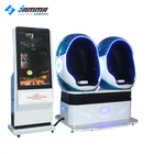 2 seaters 9D VR cinema, 9d vr playstation simulator with double egg chairs
