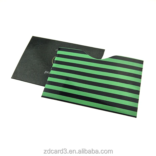 paper credit card rfid blocking sleeve holder