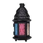 Shengming decorative wedding colorful moroccan candle holder lanterns for home decor