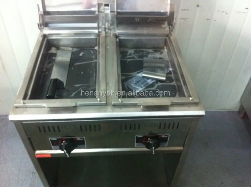 Commerical Vertial Gas Fried Pancake Machine Fried Soup Dumplings Machine Fryer