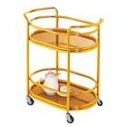 Metal bar cart two tiers wine rack wine rack display bar cart
