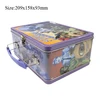 Practical decorative insulated metal lunch thermal box food storage container packaging box with handle and lock