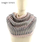 Ladies acrylic polyester fashion knitting pattern cable snood loop scarf