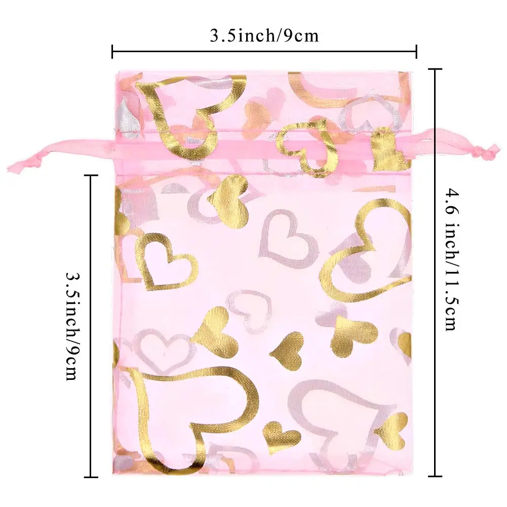 eco friendly colorful organza drawstring jewelry gift dust pouch