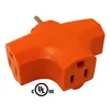 3 Way Outlet Wall Plug Adapter 3 Prong T Shaped Wall Tap