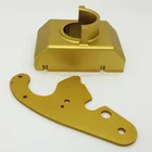 Custom CNC machining aluminum parts anodizing Gold color cnc precision machined parts