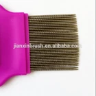 Personalized pocket lice comb made of plastic
