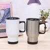 450ml stainless steel tumbler with handle double wall insulation water coffee travel mugs portable car cups