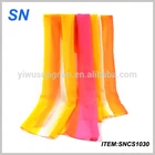Wholesale fashionable hand printed promote custom silk scarf