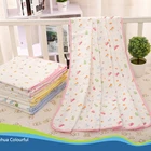 muslin baby blanket 100% cotton print muslin swaddle blanket