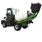 mobile portable cement mortar concrete mixer 1-3 cubic meters concrete mixer