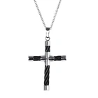 Wholesale Stainless Steel Religious Jewelry Necklace Scalar Energy cross Pendant