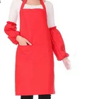 Hanging neck advertising waterproof cleaning apron uniform with pocket