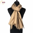 Good quality lambs wool ladies muslim plain pashmina long scarf shawl