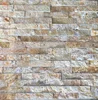 Decorative Stone Wall Panels Cladding Tiles Golden Slate Wall Cladding
