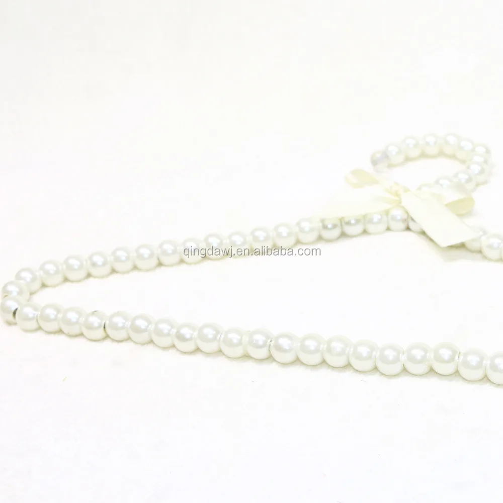 2015 Hot sale white pearl baby clothes hanger