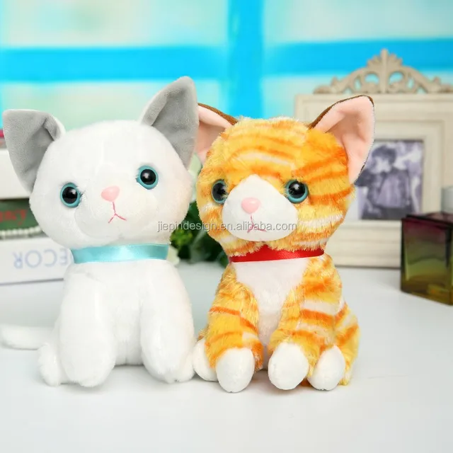 custom cute funny gift felt stuffed plush cat toys