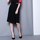 high quality office phantom black ladies skirt suits