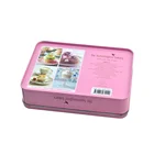 Most popular pink recycle rectangle pvc glue tin can