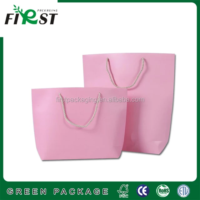 printing high quality recycled gift shopping packaging bags