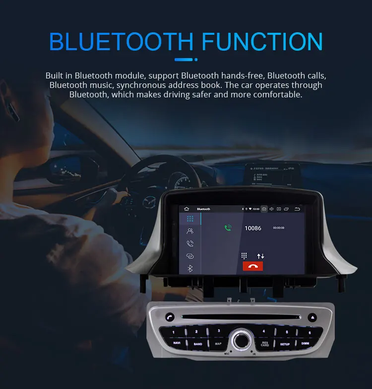 Ljhang Android 10 0 2 16g 7 Inch Touch Screen Car Gps Navigation For