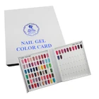 Asianail 120 color uv gel nail color chart book / blank color chart for nail art salon