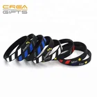 Hot Sale Custom 3D Logo Cheap Bulk Silicone Wristband Band Maker Rubber Bracelet For Sale