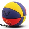 Promotional Colorful Custom Basket Ball Mini Standard Size 3 5 6 7 Rubber Basketball For Kids