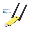 Dual Band 1200Mbps USB WiFi Adapter RTL8812AU External Wireless Network Card 2.4G/5Ghz Antenna PC LAN Wi-Fi Receiver
