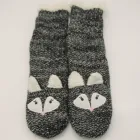 Girls Cute 3D Animal Embroidery Slipper Socks With Gripper