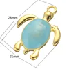 DIY Cheap Sea Animal Turtler Custom Enamel Metal Bracelet Charm Jewelry Wholesale Price