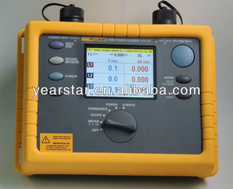 Fluke 1736 Three-Phase Power Quality Logger, View Fluke 1736 Three