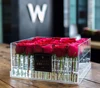 Beautiful acrylic box for flowers,customized size acrylic rose flowers display boxes