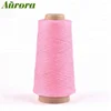 China manufacture pink cotton blended black sock yarn Ne26S dyed regenerated polyester cotton yarn