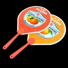 plastic shaped hand fans custom printed promotion
