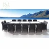 Outdoor furniture rattan 14 seater rattan wicker dining sets