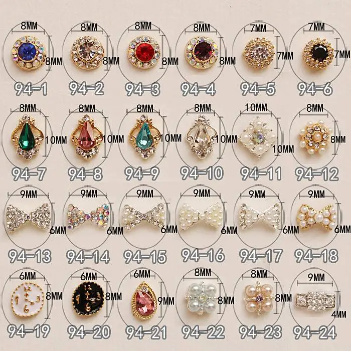 Beeann high quality colorful flower nail art decoration