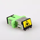 High Performance SC Singlemode Simplex metal shutter fiber optic adapter