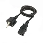 Korea plug AC power cord IEC 60320 C13 AC inlet power cables with KC