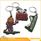 Custom pvc keychain artgifts souvenir 3D custom keyring silicon keychain metal ring soft pvc keychain for phone /bag