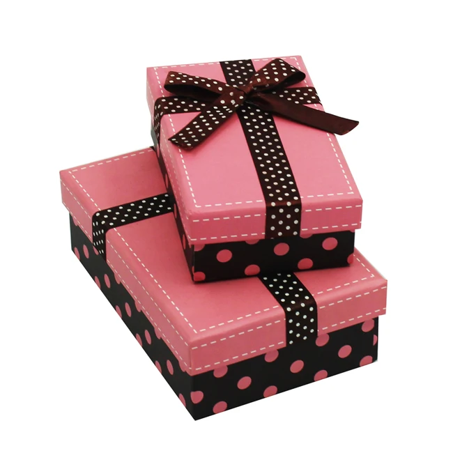 ribbon bow tie glitter wholesale rigid printed paper gift boxes