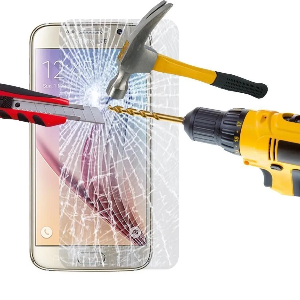 Wholesale tempered glass for Samsung galaxy S6 tempered glass screen protector.!! Tempered Glass Clear film for samsung S6