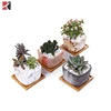 Hot sale mini square marble planter pots ceramic succulent plant pots