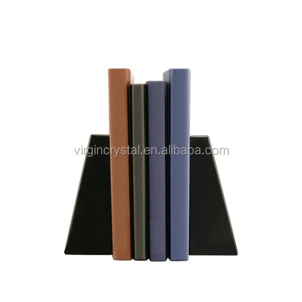 decorative crystal book end customized creative corporate gifts