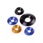 Turning machining fender cup countersunk anodized aluminum washer
