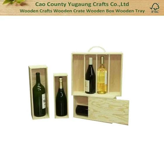 cheap custom wooden wine box wooden gift box for wine and
