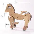 Animal Ride Animal Riding Wood Kids Intelligence Toys Mechanical Walking Riding Horse Animal Ride On Toy
