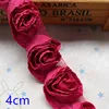 Wholesale Fabric Rose flower Lace Trim for Headband Decoration S037