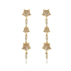 94772 special designs gold diamond jewelry copper alloy material for earring making