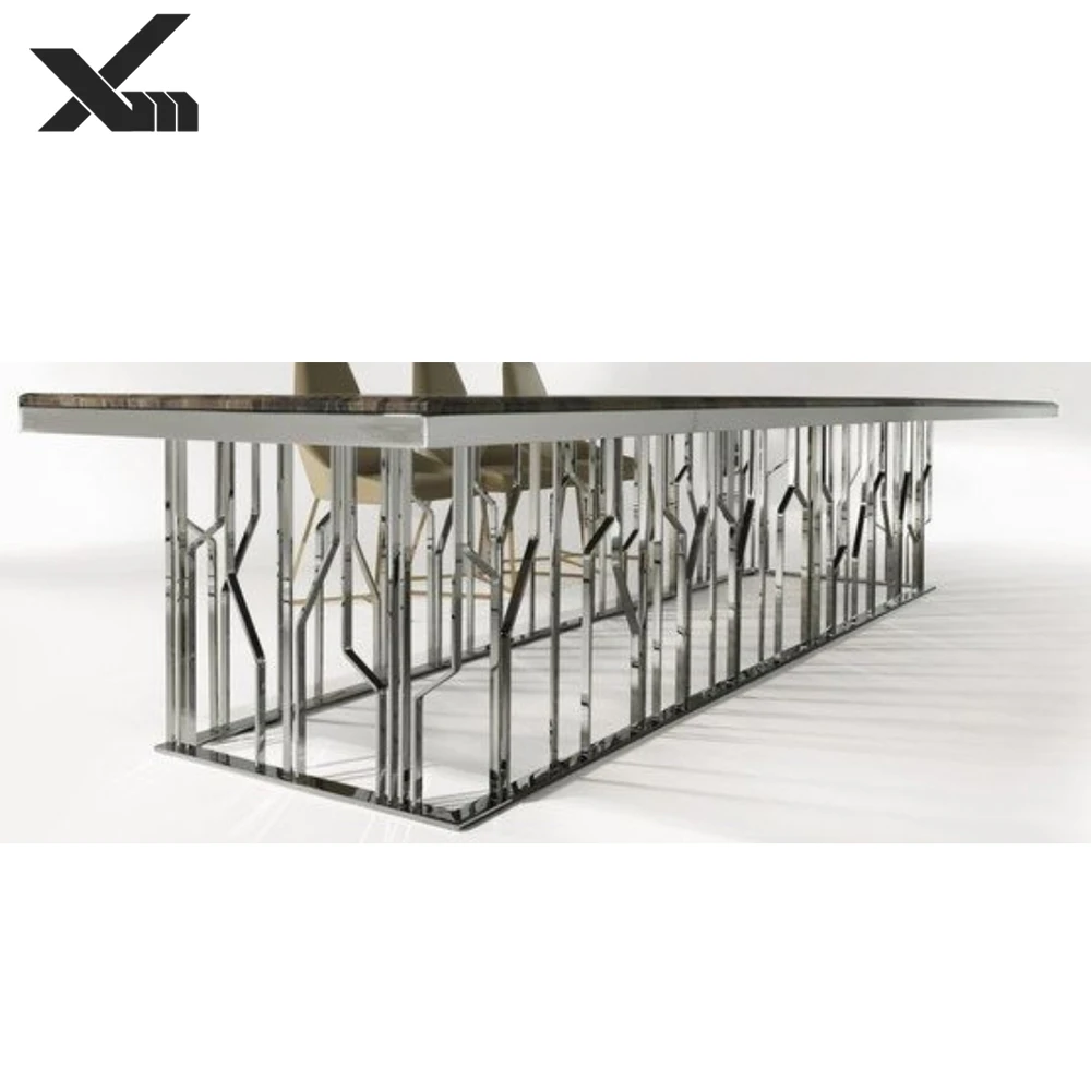 designs iron base for luxury dining tables stainless steel frame